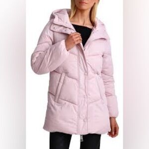 Avec Les Filles thermal puff  mid- length light pink Size XS. NWT